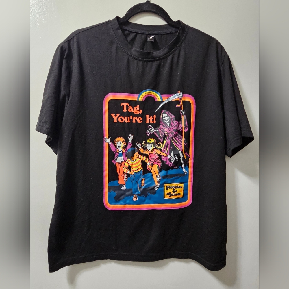 ROMWE Hobbies & Games Grim Reaper T-Shirt
